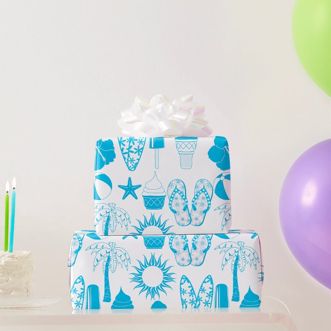 Papel De Regalo Iconos de verano (Subido por el creador)