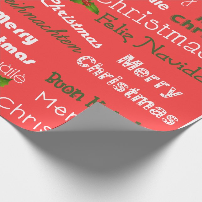 Papel De Regalo Idiomas navidades (Esquina)