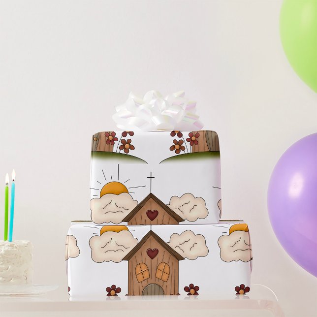 Papel De Regalo Iglesia de madera (Subido por el creador)