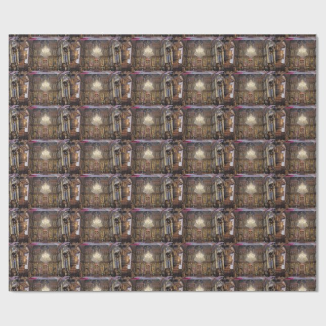 Papel De Regalo Iglesia Ortodoxa Griega de la Santísima Trinidad (Superficie plana)