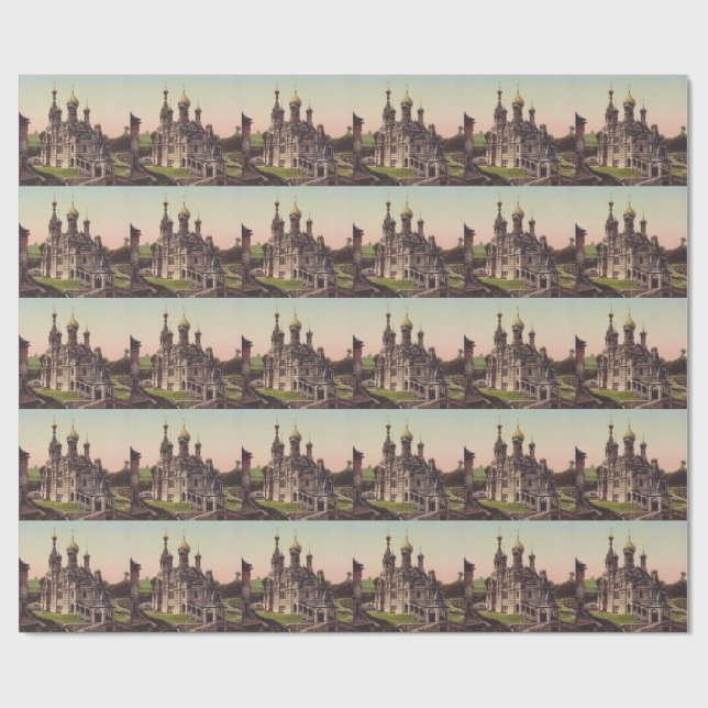 Papel De Regalo Iglesia ortodoxa rusa en Moscú (Superficie plana)