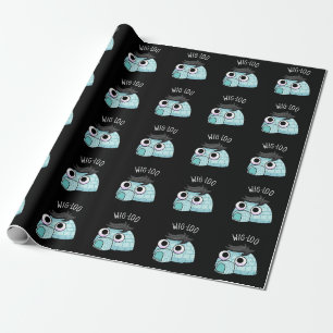 Papel De Regalo Igloo Divertido Pun Glaciar Pelo Oscuro