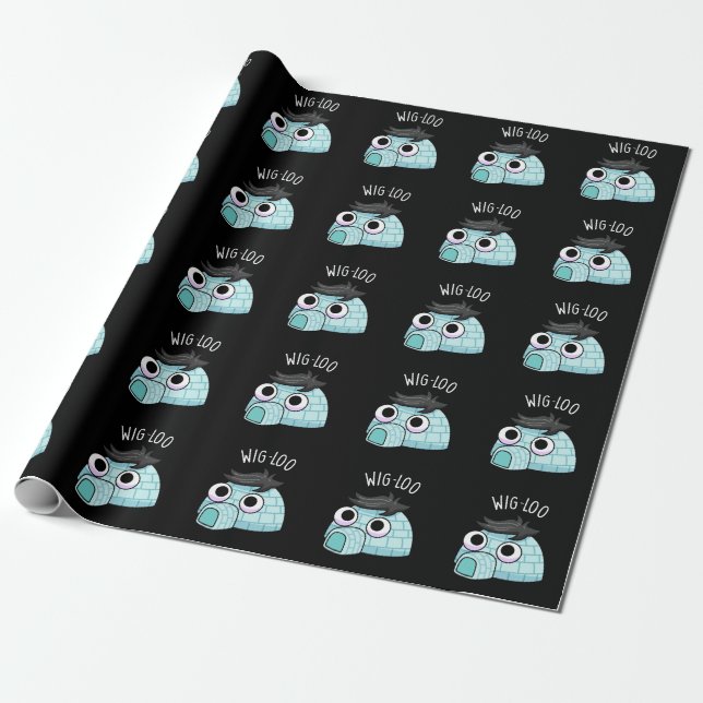 Papel De Regalo Igloo Divertido Pun Glaciar Pelo Oscuro (Desenrollado)