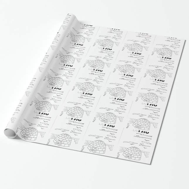Papel De Regalo iglú cirílico serbio (Desenrollado)