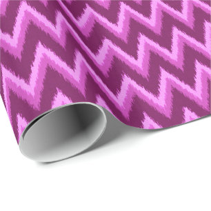 Papel De Regalo Ikat Chevron Stripes - Amethyst Purple and Violet