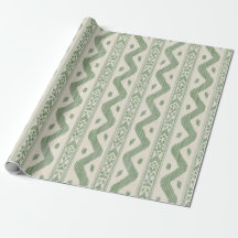 Ikat Verde Musgo, Raya Tejida sobre Crema