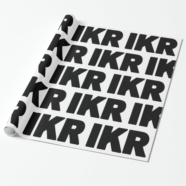 Papel De Regalo IKR | Jerarquí de texto (Desenrollado)