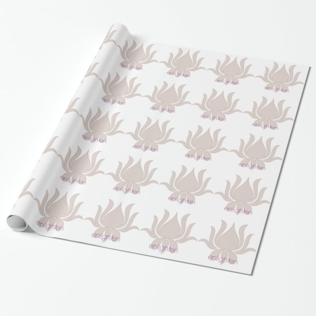 Papel De Regalo Iluminar Lotus (Desenrollado)