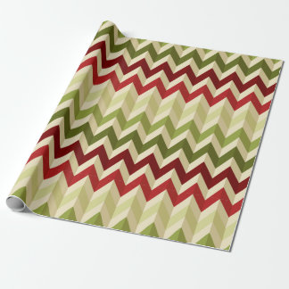 Papel De Regalo Ilusión 3D Zig Zag en colores cálidos de Navidades