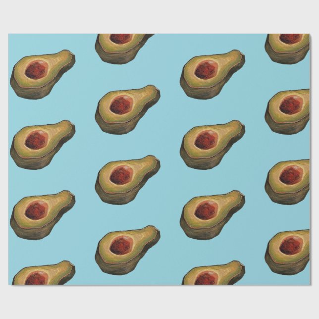 Papel De Regalo Ilusión de aguacate  (Superficie plana)