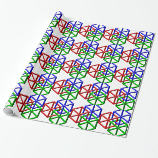 Papel De Regalo Ilusión óptica de la geometría imposible de los