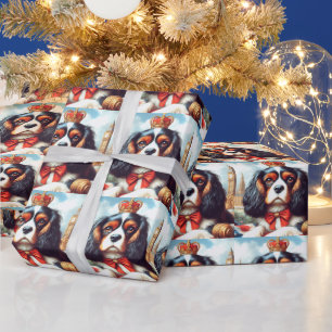 Papel De Regalo Ilustracion Cavalier King Charles Spaniel