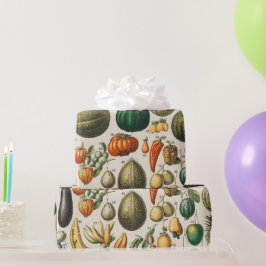 Papel De Regalo Ilustracion científico botánico de frutas