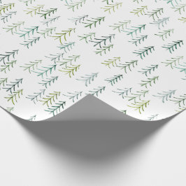 Papel De Regalo Ilustracion de árbol de pino acuático