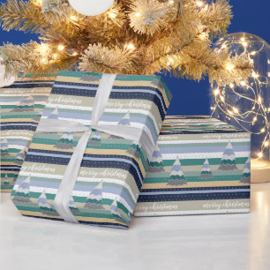 Papel De Regalo Ilustracion de árbol de suéter mágico de invierno