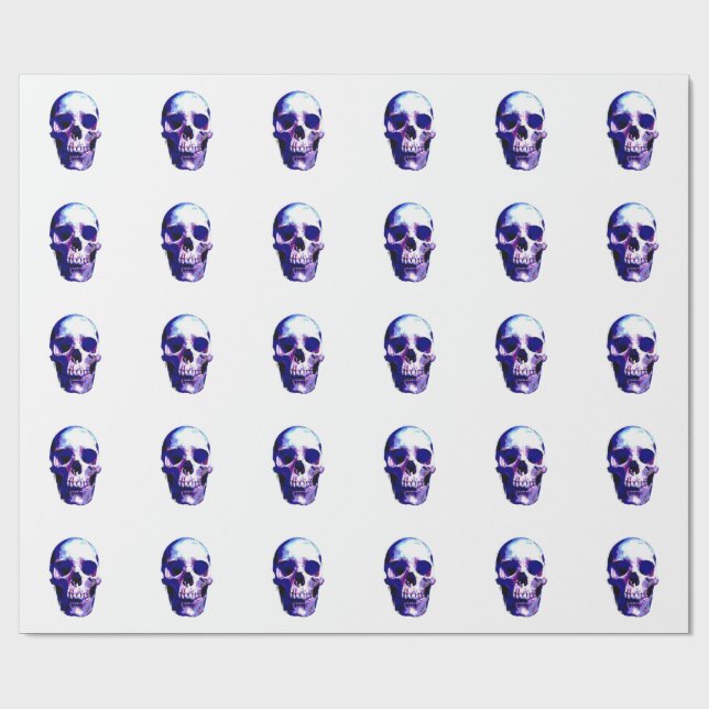 Papel De Regalo Ilustracion de arte pop Skull (Superficie plana)