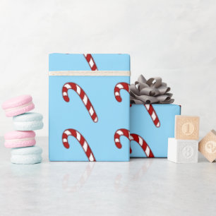 Papel De Regalo Ilustración de bastón de caramelo