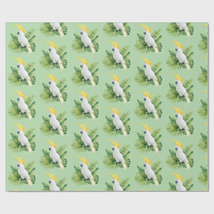 Papel De Regalo Ilustración de cacatúa loro