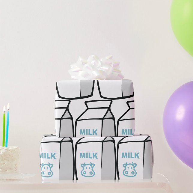 Papel De Regalo Ilustracion de cartón de leche Personalizado de va (Subido por el creador)