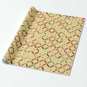 Papel De Regalo Ilustración de diseño de patrones geométricos sin