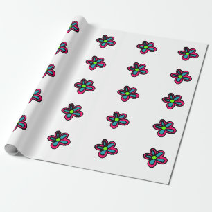Papel De Regalo Ilustración de flores