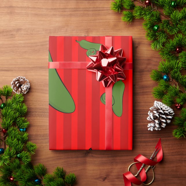 Papel De Regalo Ilustración de jalapeño (Regalo de vacaciones)
