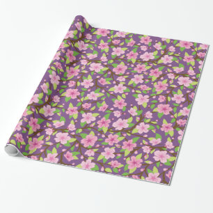 Papel De Regalo Ilustracion de la flor de Sakura