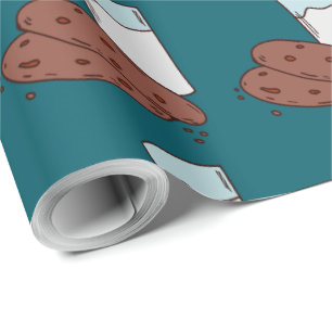 Papel De Regalo Ilustración de leche y galletas