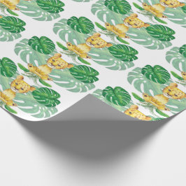 Papel De Regalo Ilustracion de león Safari moderno