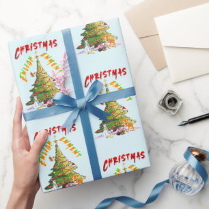 Papel De Regalo Ilustración de navidades
