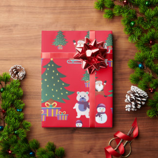 Papel De Regalo Ilustracion de navidades elegantes