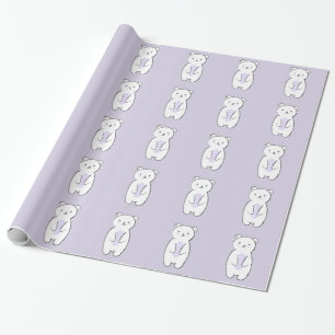 Papel De Regalo Ilustracion de oso polar lindo