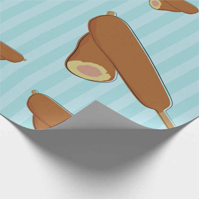 Papel De Regalo Ilustracion de perro de maíz (Esquina)