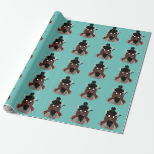 Papel De Regalo Ilustracion de personalizado de bisontes búfalos d