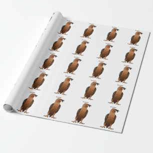 Papel De Regalo Ilustracion de personalizado de buitre con barba