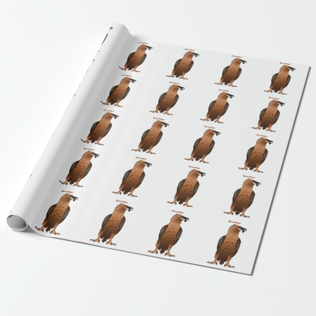 Papel De Regalo Ilustracion de personalizado de buitre con barba (Desenrollado)