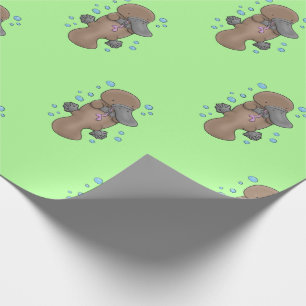 Papel De Regalo Ilustracion de personalizado de burbujas de pulpo 