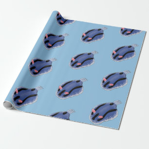 Papel De Regalo Ilustracion de personalizado de nudibranquias azul