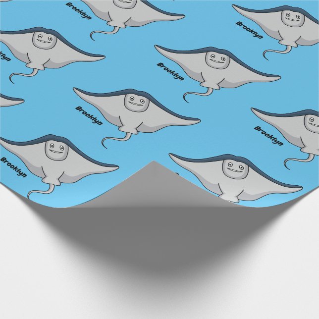Papel De Regalo Ilustracion de personalizado de pescado de Stingra (Esquina)