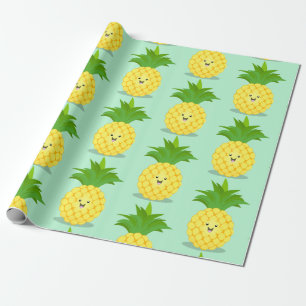 Papel De Regalo Ilustracion de personalizado de piña cuta
