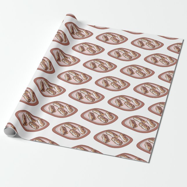 Papel De Regalo Ilustracion de personalizado eclair de chocolate (Desenrollado)
