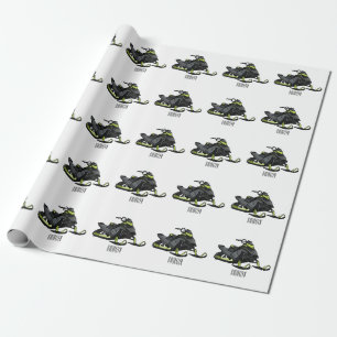 Papel De Regalo Ilustracion de personalizado para motos de nieve