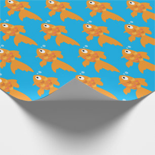 Papel De Regalo Ilustracion de pescado de oro