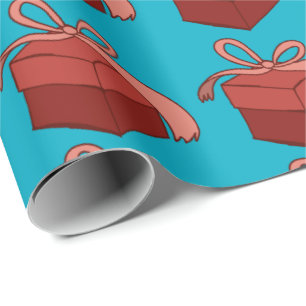 Papel De Regalo Ilustración de regalo de Navidad