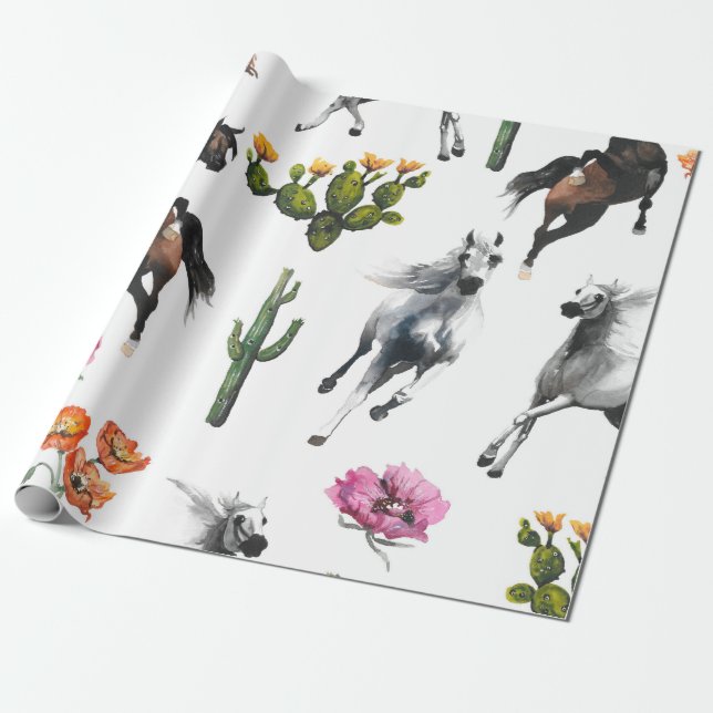 Papel De Regalo Ilustracion dibujado a mano. Patrón sin foco. Cuta (Desenrollado)