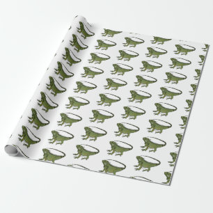 Papel De Regalo Ilustracion personalizado de Iguana