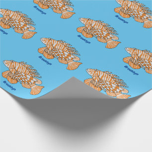 Papel De Regalo Ilustracion personalizado de leonfish feliz