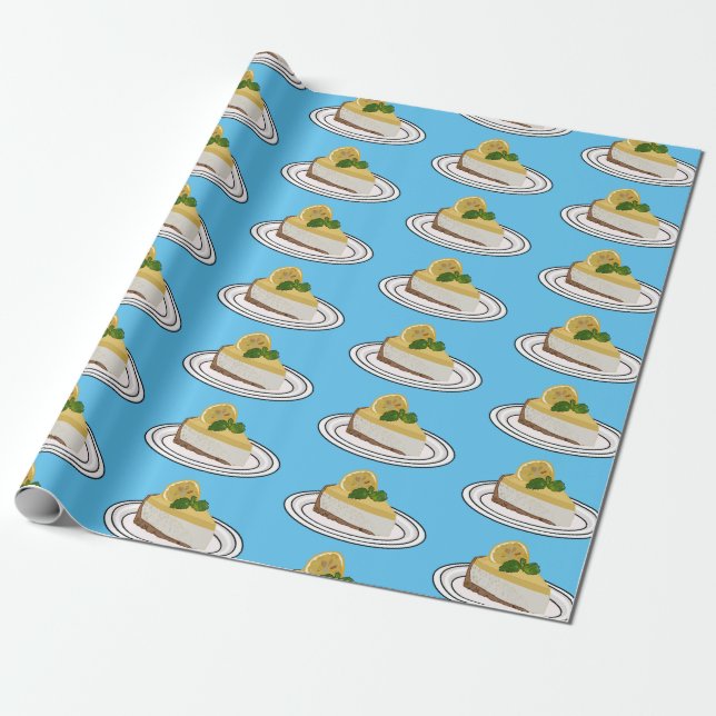 Papel De Regalo Ilustracion personalizado de queso de limón (Desenrollado)