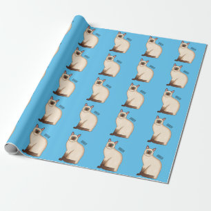 Papel De Regalo Ilustracion personalizado siamés