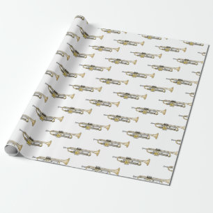 Papel De Regalo Ilustracion personalizado Trumpet